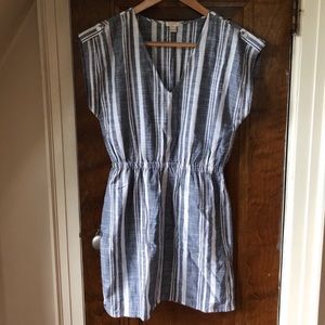 J Crew striped cotton dress